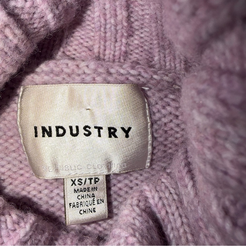 Industry Republic Clothing Chunky Turtleneck Sweater Size XS - Picture 3 of 5